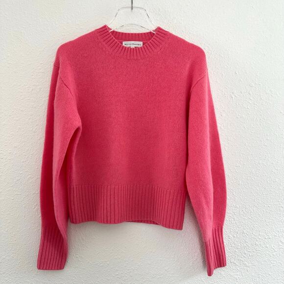 White + Warren Casmere Sweater Women XS Pink Crewneck Minimalist Old Money - Picture 1 of 6